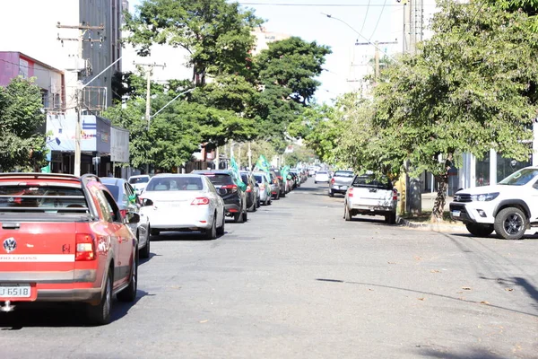 March Jesus Held Form Motorcade Goiania July 2021 Goiania Brazil — Foto Stock