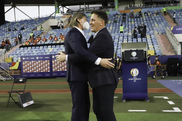 Copa America Quarter Finals Peru Paraguay July 2021 Goiania Brazil — Stock Fotó