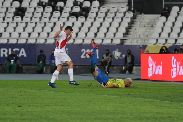 Copa America Yarı Finali Brezilya Peru Karşı Temmuz 2021 Rio — Stok fotoğraf