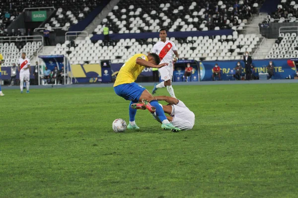 Semifinal Copa América Brasil Perú Julio 2021 Río Janeiro Brasil —  Fotos de Stock