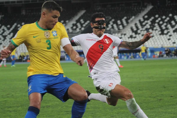 Copa America Halbfinale Brasilien Gegen Peru Juli 2021 Rio Janeiro — Stockfoto