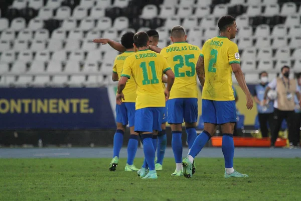 Copa America Yarı Finali Brezilya Peru Karşı Temmuz 2021 Rio — Stok fotoğraf