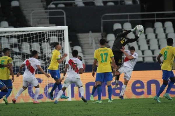 Copa America Yarı Finali Brezilya Peru Karşı Temmuz 2021 Rio — Stok fotoğraf