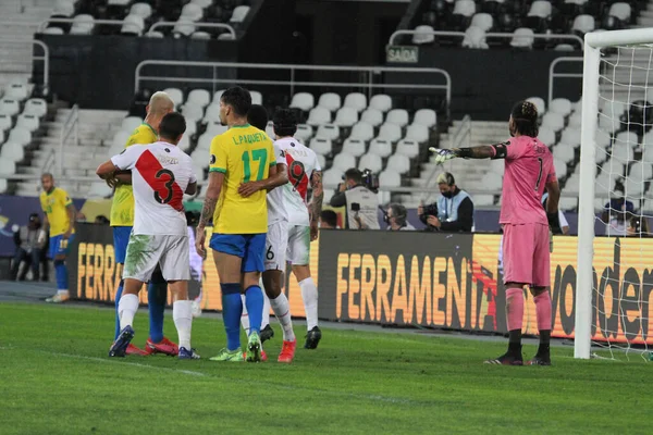 Copa América Semifinal Brasil Peru Julho 2021 Rio Janeiro Brasil — Fotografia de Stock