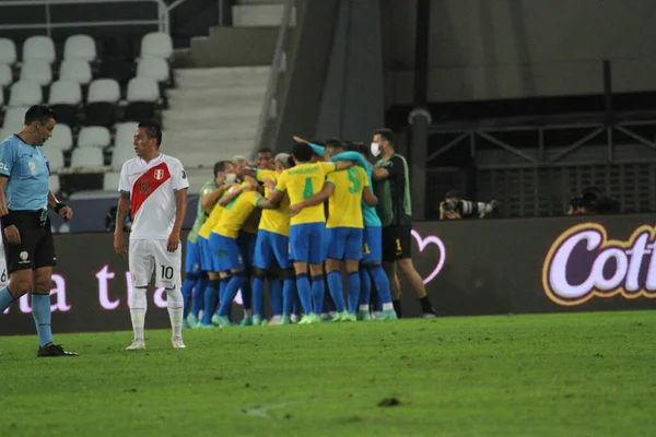 Copa América Semifinal Brasil Peru Julho 2021 Rio Janeiro Brasil — Fotografia de Stock