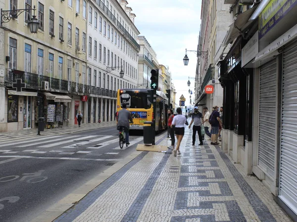 Happy Hour Movement Bars Atalaia Street Surrounding Λισαβόνα Πορτογαλία Δευτέρα — Φωτογραφία Αρχείου