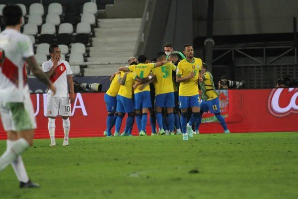 Semifinal Copa América Brasil Perú Julio 2021 Río Janeiro Brasil — Foto de Stock