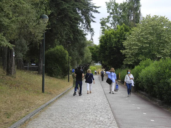 Vaccinatie Tegen Covid Gemonteerd Het Stadion Van Universiteit Van Lissabon — Stockfoto