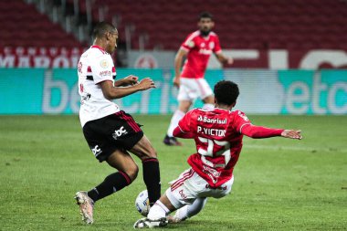 Brezilya Futbol Şampiyonası: Palmeiras ve Gremio. 7 Temmuz 2021, Sao Paulo, Brezilya: Brezilya Futbol Şampiyonası 'nın 10. turu için geçerli olan Gremio maçında Palmeiras' tan Raphael Veiga 'nın attığı gol kutlaması,