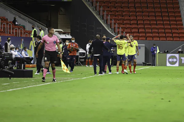 Copa America Semifinal Argentina Colombia Липня 2021 Бразиліа Федеральний Округ — стокове фото