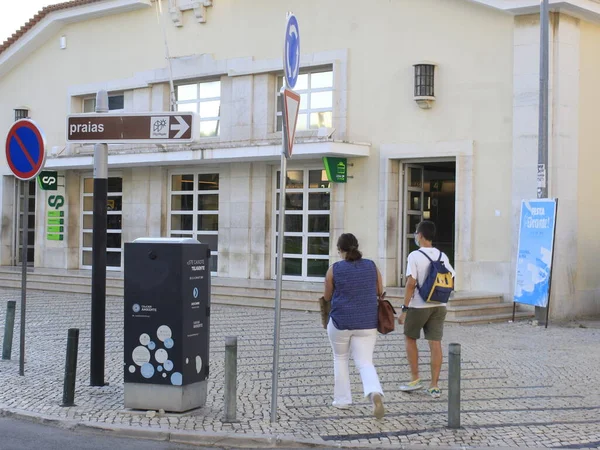 Pohyb Cascais City Lisabon Července 2021 Cascais Portugalsko Pohyb Městě — Stock fotografie