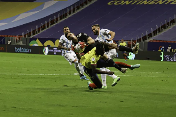 Copa América Semifinal Argentina Colômbia Julho 2021 Brasília Distrito Federal — Fotografia de Stock