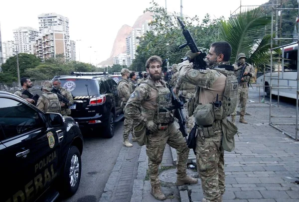 Federala Polisens Operation Favela Rocinha Rio Janeiro Juli 2021 Rio — Stockfoto