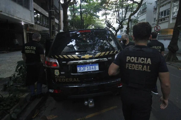 Déflagrammes Police Fédérale Opération Prêt Urgence Rio Janeiro Juillet 2021 — Photo