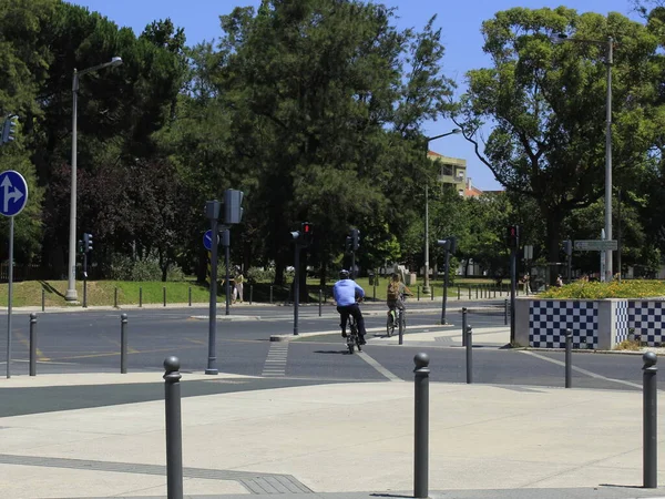 Bewegung Vor Der Universität Von Lissabon Juli 2021 Lissabon Portugal — Stockfoto