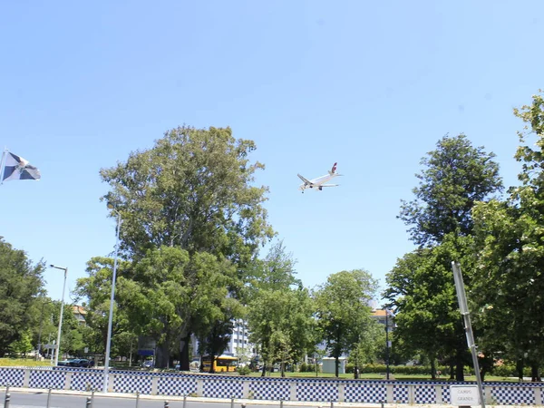 Lizbon Üniversitesi Nin Önünde Hareket Var Temmuz 2021 Lizbon Portekiz — Stok fotoğraf