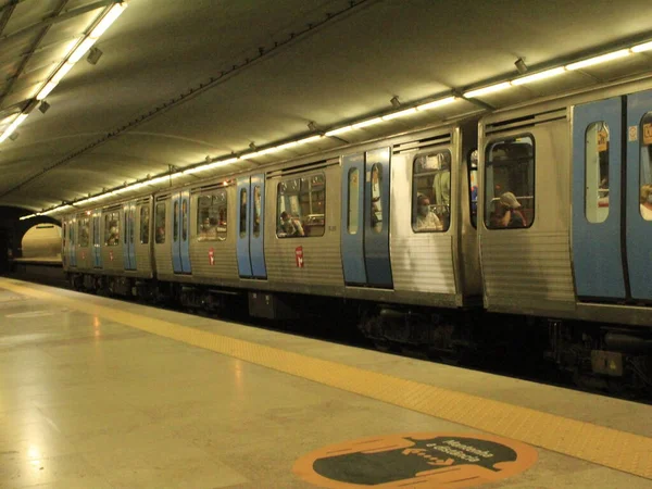 Int Lisboa Deserta Devido Calor Também Aumento Dos Casos Covid — Fotografia de Stock