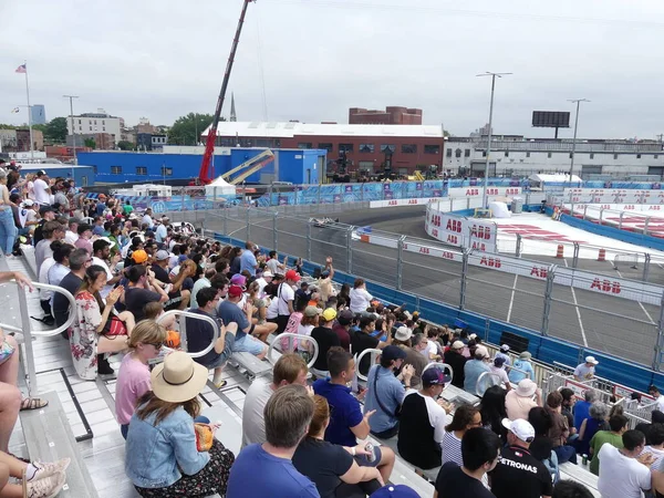 Fia Formula Grand Prix Retorna New York Skyline Julho 2021 — Fotografia de Stock