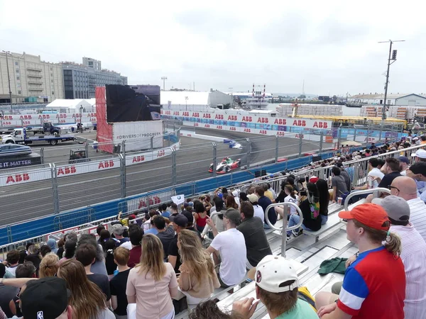 Fia Formule Grand Prix Keert Terug Naar Skyline Van New — Stockfoto