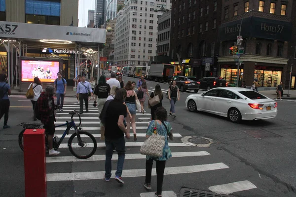 Schweres Gewitter Bis Uhr New York Juli 2021 New York — Stockfoto