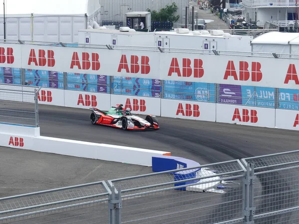 Fia Formule Grand Prix Keert Terug Naar Skyline Van New — Stockfoto