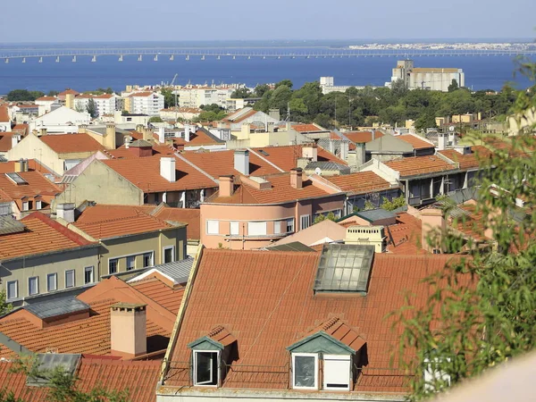 Int Vista Desde Mirador Penha Franca Lisboa Julio 2021 Lisboa —  Fotos de Stock