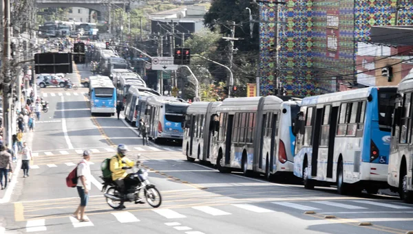 Cptm Çalışanları Sao Paulo Grevde Temmuz 2021 Sao Paulo Brezilya — Stok fotoğraf