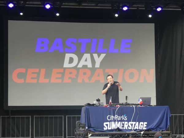Bastille Day New York Style Heinäkuu 2021 Summer Stage Central — kuvapankkivalokuva