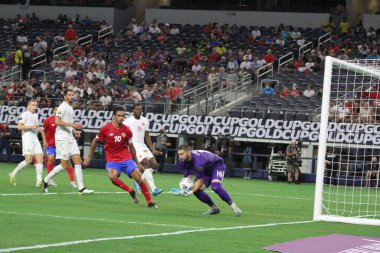 (SPO) Concacaf Gold Cup Quarters finali: Kosta Rika ve Kanada. 25 Temmuz 2021, Dallas, Teksas, ABD: Kosta Rika 'dan Bryan Ruiz, futbol maçı sırasında Kosta Rika ve Kanada çeyrek final maçında Dal' daki AT & T Stadyumu 'nda Concacaf Gold Kupası' nı kazandı.