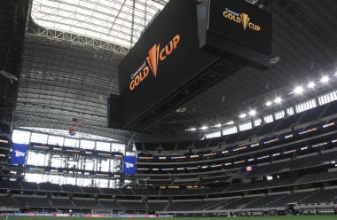 (Dallas AT & T Stadyumu 'nda oynanan Altın Kupa Çeyreklikleri finalinde. 25 Temmuz 2021, Dallas, Teksas, ABD: Kosta Rika ile Kanada arasındaki Concacaf Gold Kupası Dallas-Teksas 'taki AT & T stadyumunda oynanan çeyrek final için geçerlidir. Fotoğraf: Niyi Fote / Thenews2 (Fotoğraf: N