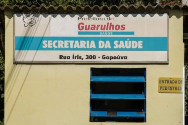 (PF Guarulhos 'taki Sağlık Bölgesi' nde yolsuzlukla mücadele operasyonu başlattı. 21 Temmuz 2021, Guarulhos, Sao Paulo, Brezilya: Federal Polis 2020 yılında yeni koronavirüs salgınıyla mücadele bağlamında işe alım operasyonları başlattı