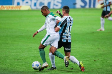 (SPO) Brezilya Futbol Şampiyonası: Gremio ve Amerika-MG. 24 Temmuz 2021, Porto Algre, Brezilya: Brezilya 'nın Porto Alegre kentinde Cumartesi günü Arena do Gremio' da düzenlenen Brezilya Futbol Şampiyonası 'nın 13. turu için geçerli olan Gremio ve Amerika-MG arasındaki futbol maçı (