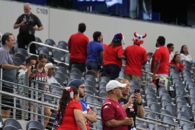 (SPO) Concacaf Gold Cup Quarters finali: Kosta Rika ve Kanada. 25 Temmuz 2021, Dallas, Teksas, ABD: Kosta Rika ile Kanada arasındaki Concacaf Gold Kupası Dallas-Teksas 'taki AT & T stadyumunda oynanan çeyrek final için geçerlidir. 40.000 izleyicinin izlemesi bekleniyor