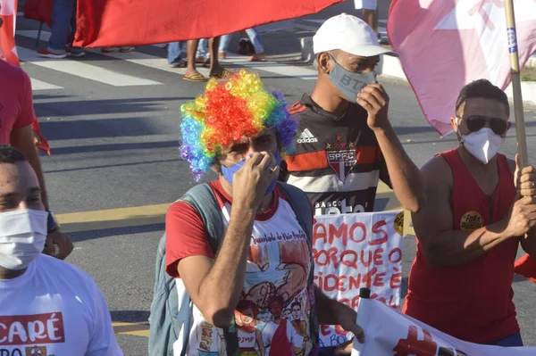 Int Protesto Contra Governo Presidente Bolsonaro Natal Julho 2021 Natal — Fotografia de Stock