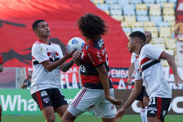 Spo Mistrzostwa Brazylii Piłce Nożnej Flamengo Sao Paulo Lipca 2021 — Zdjęcie stockowe