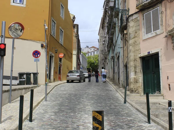 Alto Γειτονιά Ένα Από Πιο Παραδοσιακά Στη Λισαβόνα Ιουλίου 2021 — Φωτογραφία Αρχείου
