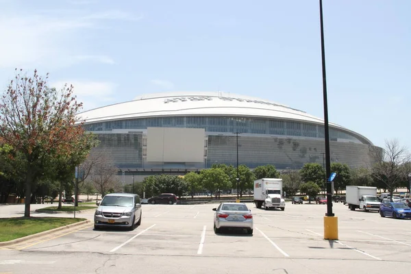 댈러스에 스타디움의 경기장이다 2021 댈러스 텍사스 스타디움의 전면에서는 자메이카 캐나다 — 스톡 사진