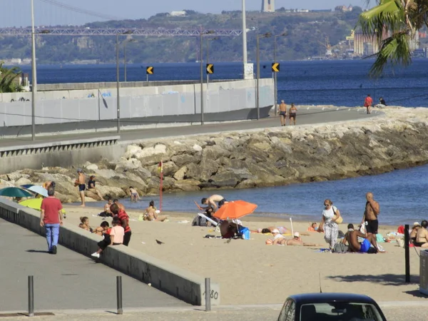 Int Ruch Kąpielowy Plaży Ipanema Rio Janeiro Lipca 2021 2021 — Zdjęcie stockowe