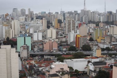 28 Temmuz 2021, Sao Paulo, Brezilya: Sao Paulo 'nun soğuk havadaki görüntüsü 