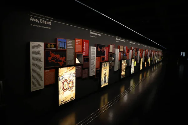 Der Gouverneur Von Sao Paulo Übergibt Das Rekonstruierte Museum Portugiesischer — Stockfoto