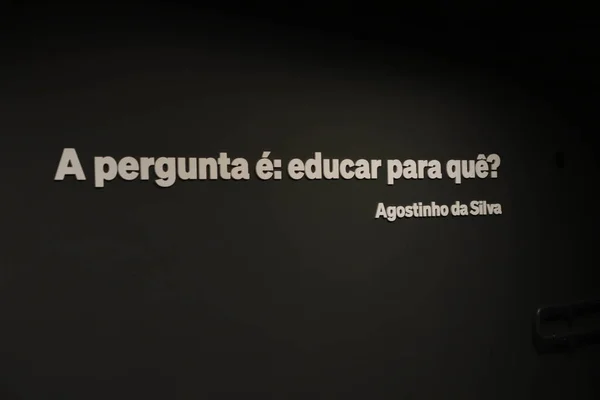 Gouverneur Van Sao Paulo Levert Het Gereconstrueerde Museum Van Portugese — Stockfoto