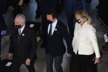 Reopening of the Museum of the Portuguese Language, in Sao Paulo. July 31, 2021, Sao Paulo, Brazil: Reopening of Portuguese Language Museum, located in Luz region, in Sao Paulo, with the presence of Portuguese-speaking heads of state