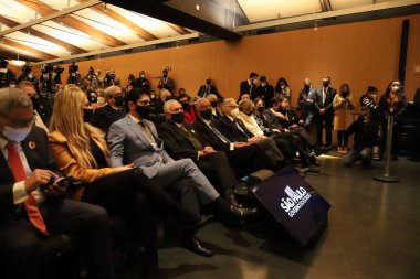 Reopening of the Museum of the Portuguese Language, in Sao Paulo. July 31, 2021, Sao Paulo, Brazil: Reopening of Portuguese Language Museum, located in Luz region, in Sao Paulo, with the presence of Portuguese-speaking heads of state