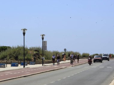 View of Boca do Inferno, one of the most visited tourist spots in Cascais district. Cascais 29, 2021, Cascais, Portugal: View of Boca do Inferno, one of the most visited tourist spots in the Cascais district, on coast of Portugal
