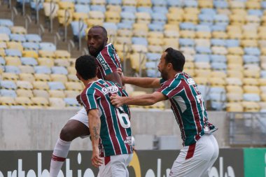 Brazils Cup Round of 16: Fluminense and Criciuma-SC. July 31, 2021, Rio de Janeiro, Brazil: Celebration of the goal scored by Manoel, from Fluminense, during  soccer match between Fluminense and Criciuma, valid for round of 16 of Brazil's So