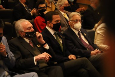 Reopening of the Museum of the Portuguese Language, in Sao Paulo. July 31, 2021, Sao Paulo, Brazil: Reopening of Portuguese Language Museum, located in Luz region, in Sao Paulo, with the presence of Portuguese-speaking heads of state