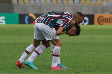 Brazils Cup Round of 16: Fluminense and Criciuma-SC. July 31, 2021, Rio de Janeiro, Brazil: Celebration of the goal scored by Manoel, from Fluminense, during  soccer match between Fluminense and Criciuma, valid for round of 16 of Brazil's So