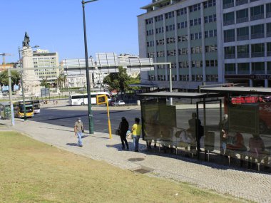 28 Temmuz 2021, Lizbon, Portekiz: Lizbon sokakları ve tren istasyonu