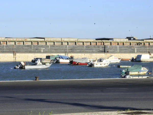 Luglio 2021 Lisbona Portogallo Movimento Nella Zona Portuale Lisbona Dintorni — Foto Stock