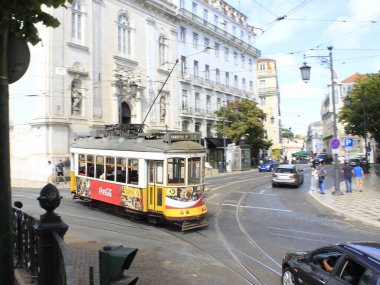 Lizbon 'da toplu taşıma hareketi. 1 Ağustos 2021, Lizbon, Portekiz: 1 Ağustos Pazar günü, koronavirüs salgınının ortasında Portekiz 'in Lizbon kentinde toplu taşımacılık hareketi. 